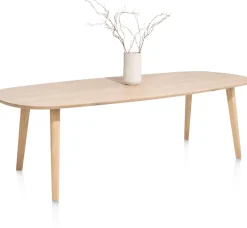 XOOON ODDA eetkamertafel 260 x 110 cm - Deens ovaal - naturel eiken^ Tafelconfigurator|Eettafels