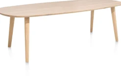 XOOON ODDA eetkamertafel 260 x 110 cm - Deens ovaal - naturel eiken^ Tafelconfigurator|Eettafels