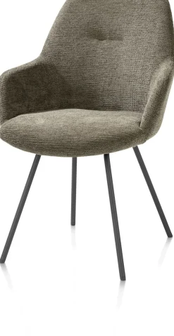 XOOON Odin armleuningstoel in de kleur Mosgroen -^ Armstoelen