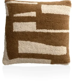 XOOON Olivia kussen (50x50cm) in de kleur Bruin - COCOmaison^ Woonaccessoires