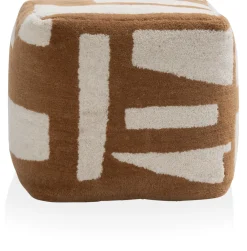 XOOON Olivia poef (H40cm) in de kleur Bruin - COCOmaison^ Woonaccessoires|Poef/Hockers