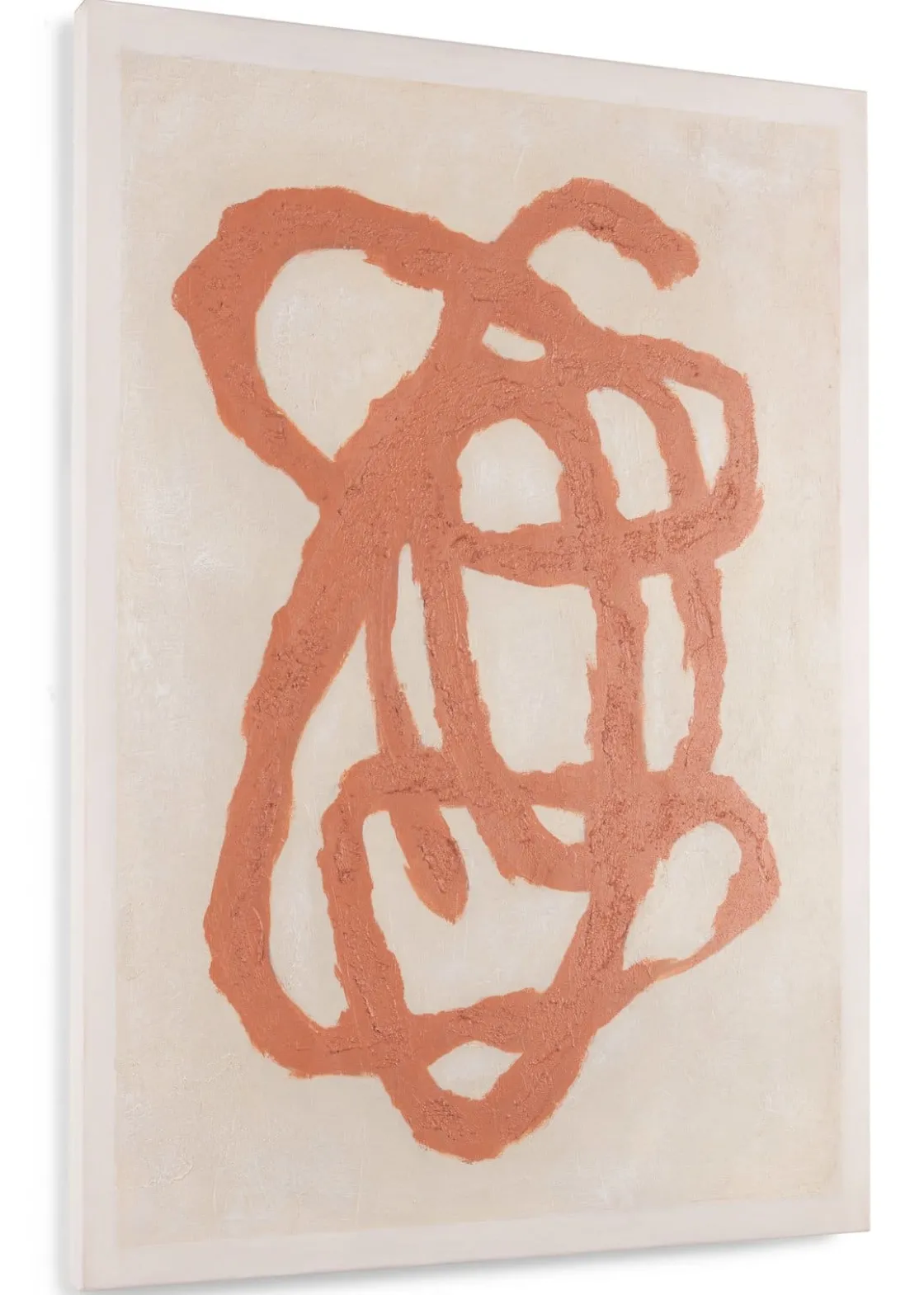 XOOON Organic Abstract schilderijen in de kleur Oranje - COCOmaison^ Wanddecoraties|Woonaccessoires