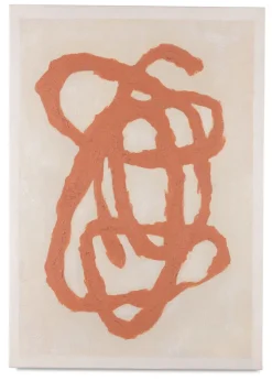 XOOON Organic Abstract schilderijen in de kleur Oranje - COCOmaison^ Wanddecoraties|Woonaccessoires
