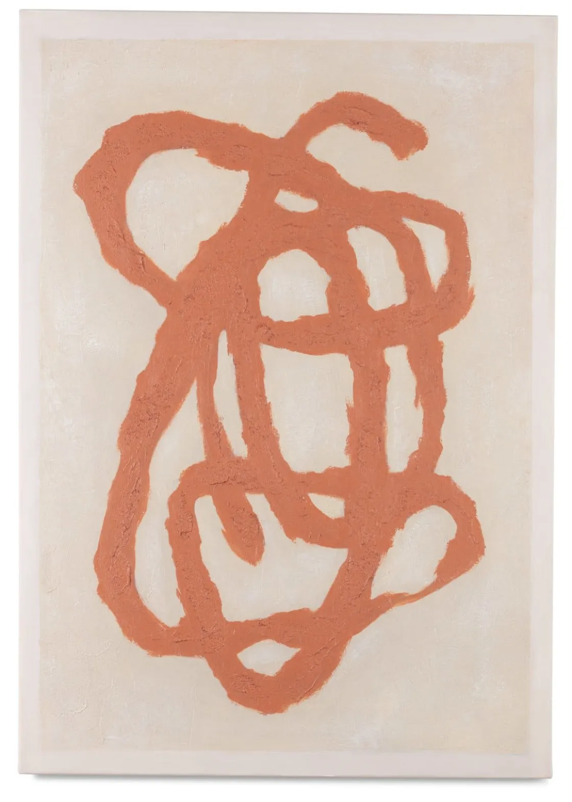 XOOON Organic Abstract schilderijen in de kleur Oranje - COCOmaison^ Wanddecoraties|Woonaccessoires