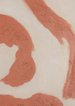 XOOON Organic Abstract schilderijen in de kleur Oranje - COCOmaison^ Wanddecoraties|Woonaccessoires