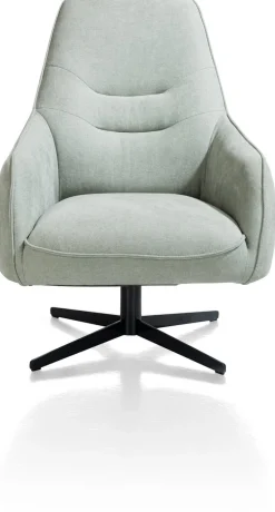 XOOON Oviedo fauteuil met combistof en hoge rug^ Leren Fauteuils|Stoffen Fauteuils