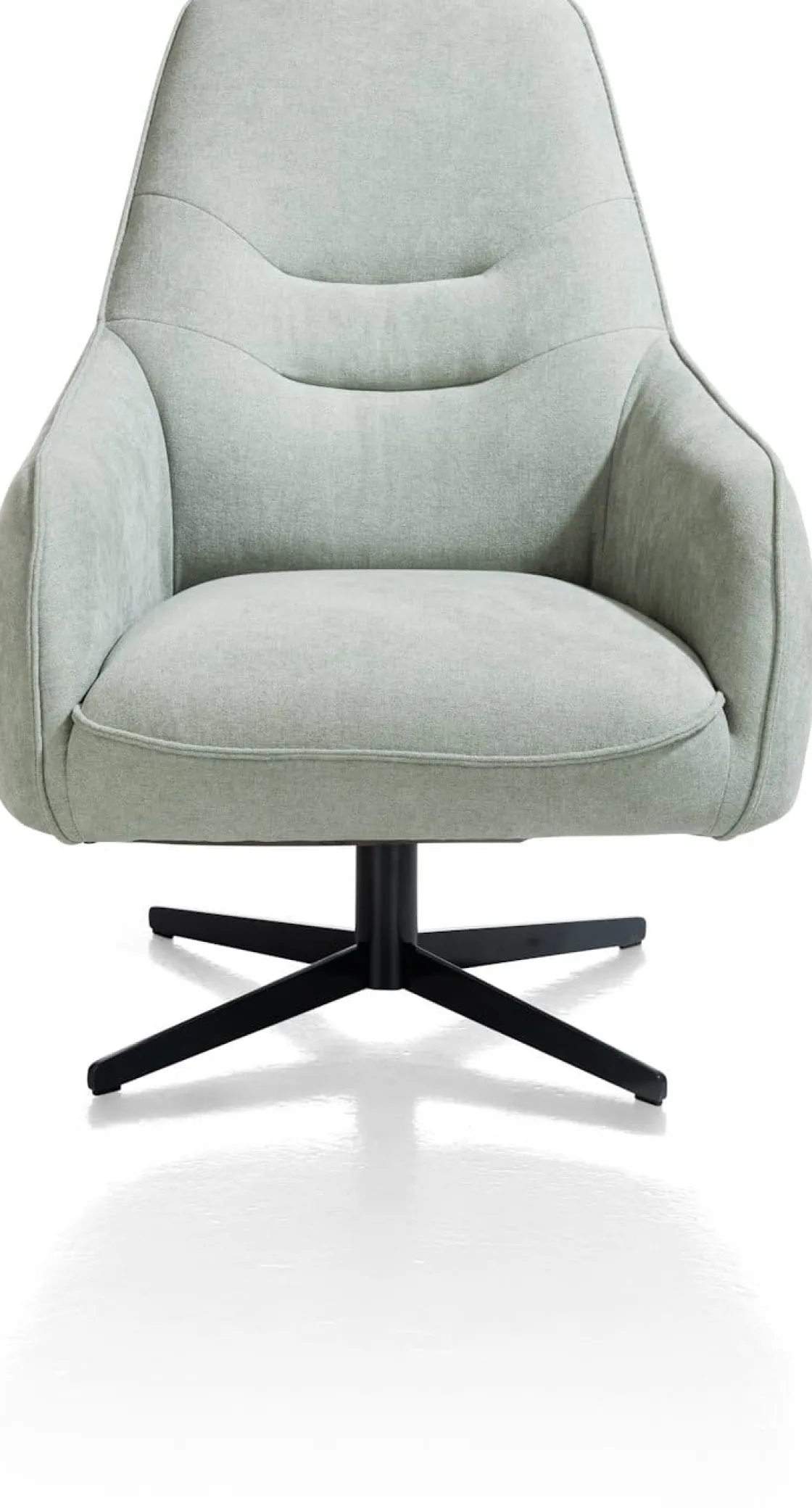XOOON Oviedo fauteuil met combistof en hoge rug^ Leren Fauteuils|Stoffen Fauteuils