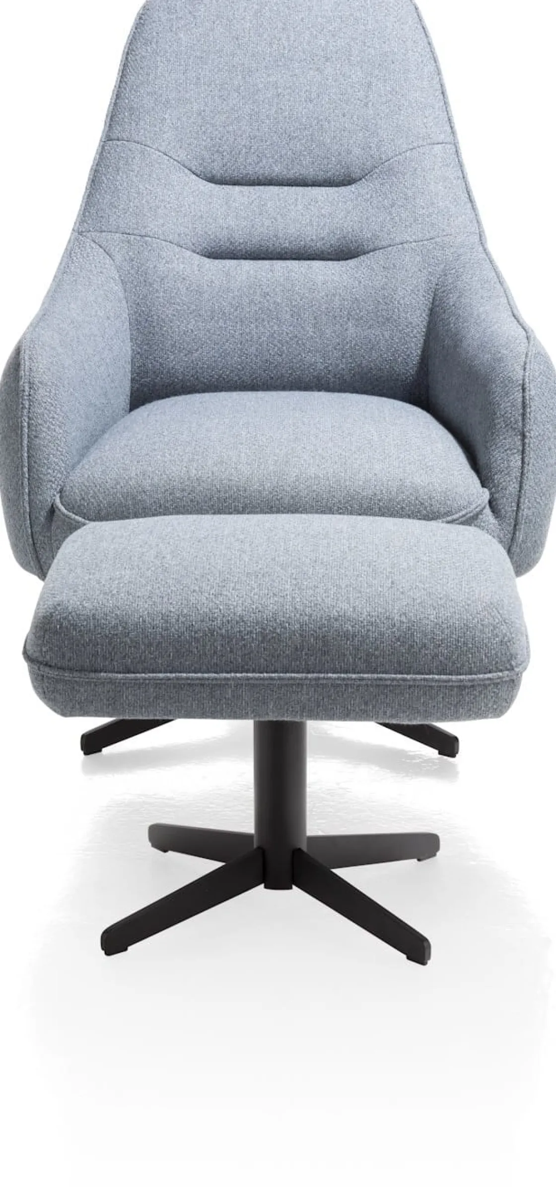 XOOON Oviedo fauteuil met combistof en hoge rug^ Leren Fauteuils|Stoffen Fauteuils
