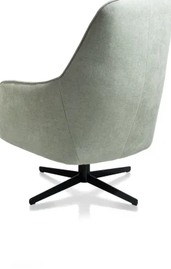 XOOON Oviedo fauteuil met combistof en hoge rug^ Leren Fauteuils|Stoffen Fauteuils