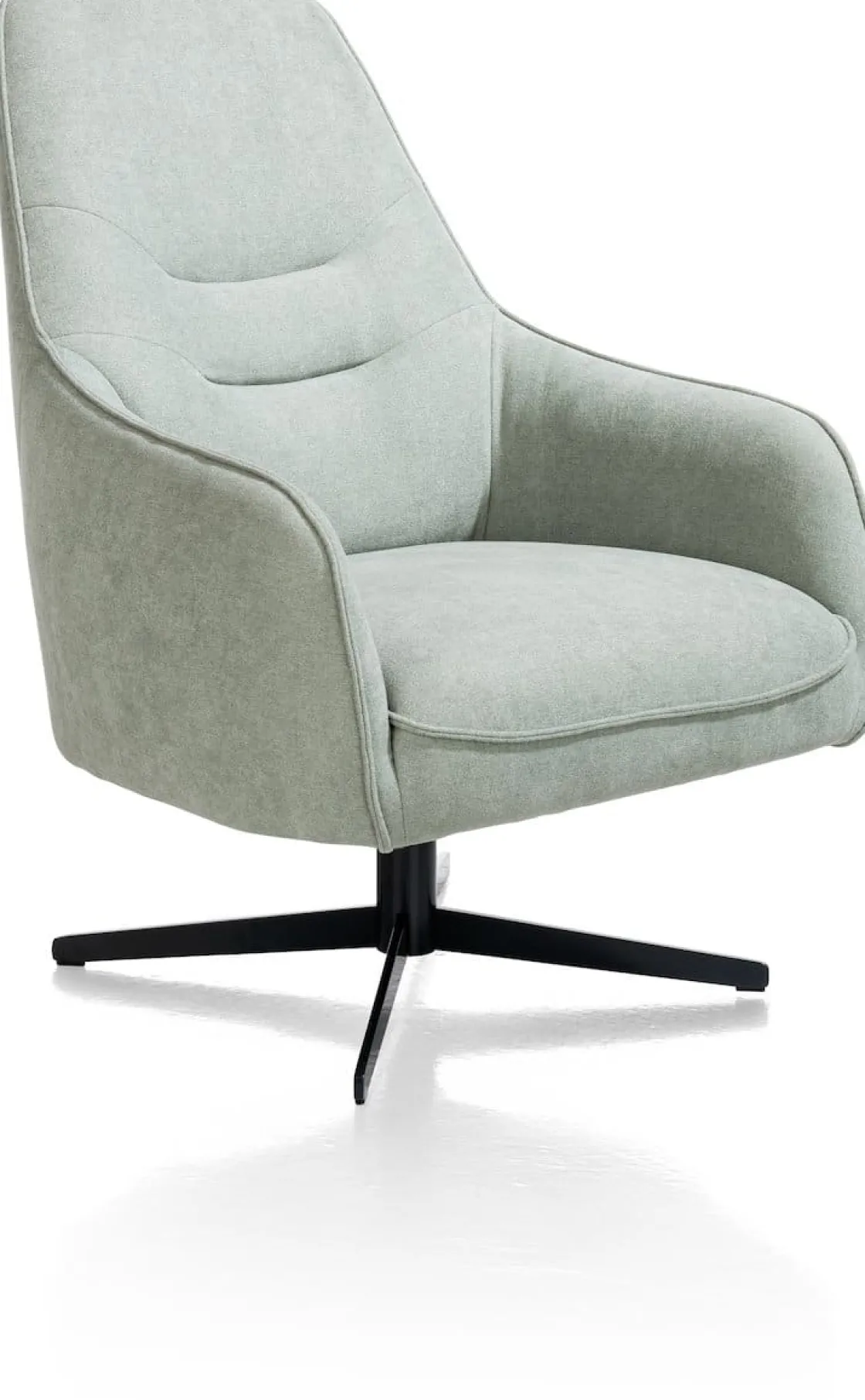 XOOON Oviedo fauteuil met combistof en hoge rug^ Leren Fauteuils|Stoffen Fauteuils
