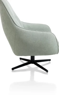 XOOON Oviedo fauteuil met combistof en hoge rug^ Leren Fauteuils|Stoffen Fauteuils