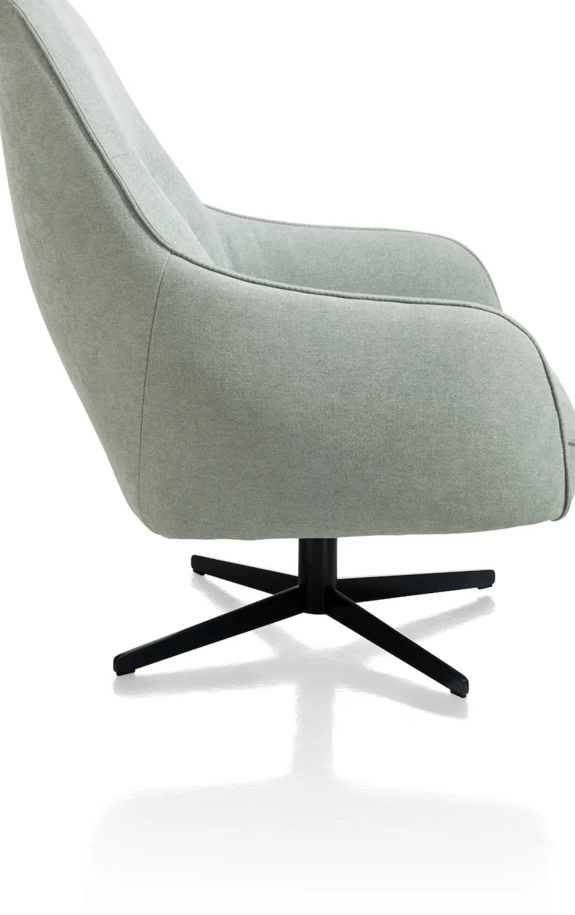 XOOON Oviedo fauteuil met combistof en hoge rug^ Leren Fauteuils|Stoffen Fauteuils