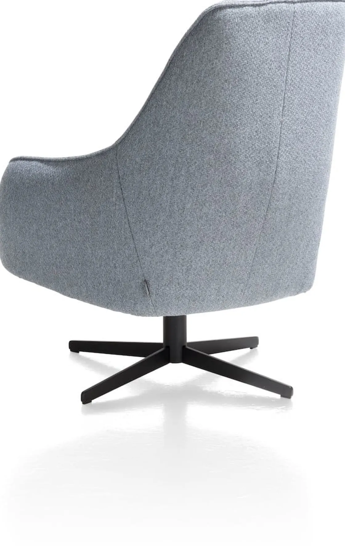 XOOON Oviedo fauteuil met combistof en hoge rug^ Leren Fauteuils|Stoffen Fauteuils
