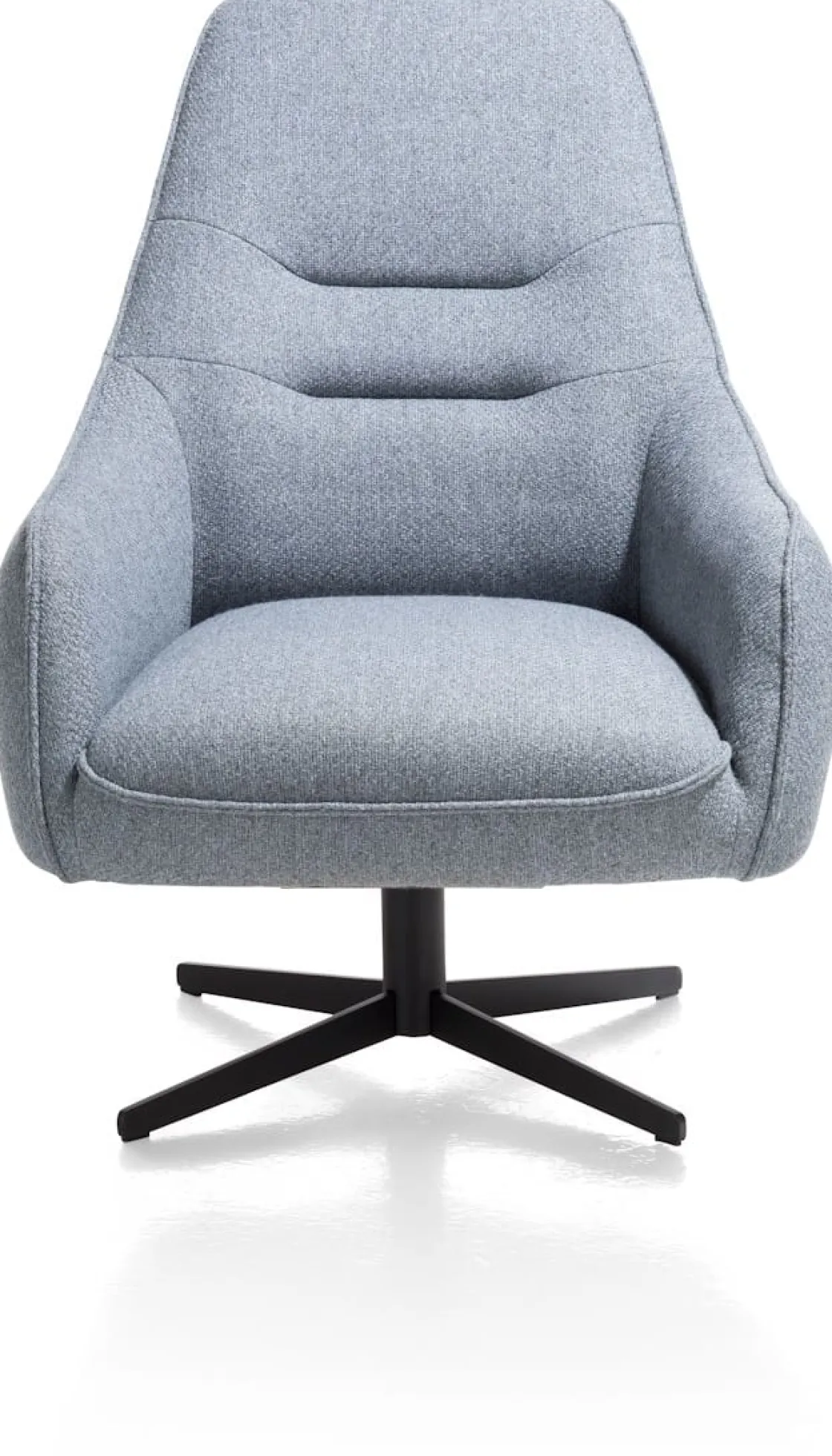 XOOON Oviedo fauteuil met combistof en hoge rug^ Leren Fauteuils|Stoffen Fauteuils