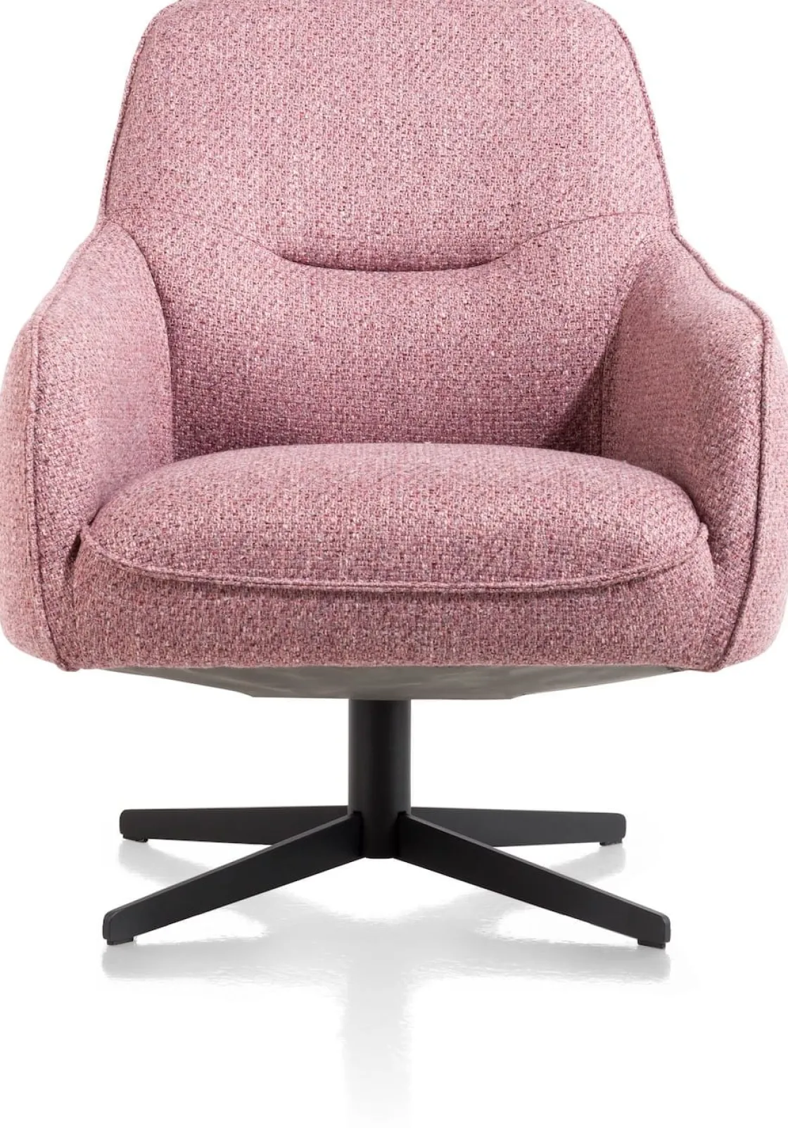 XOOON Oviedo fauteuil met combistof en lage rug^ Leren Fauteuils|Stoffen Fauteuils