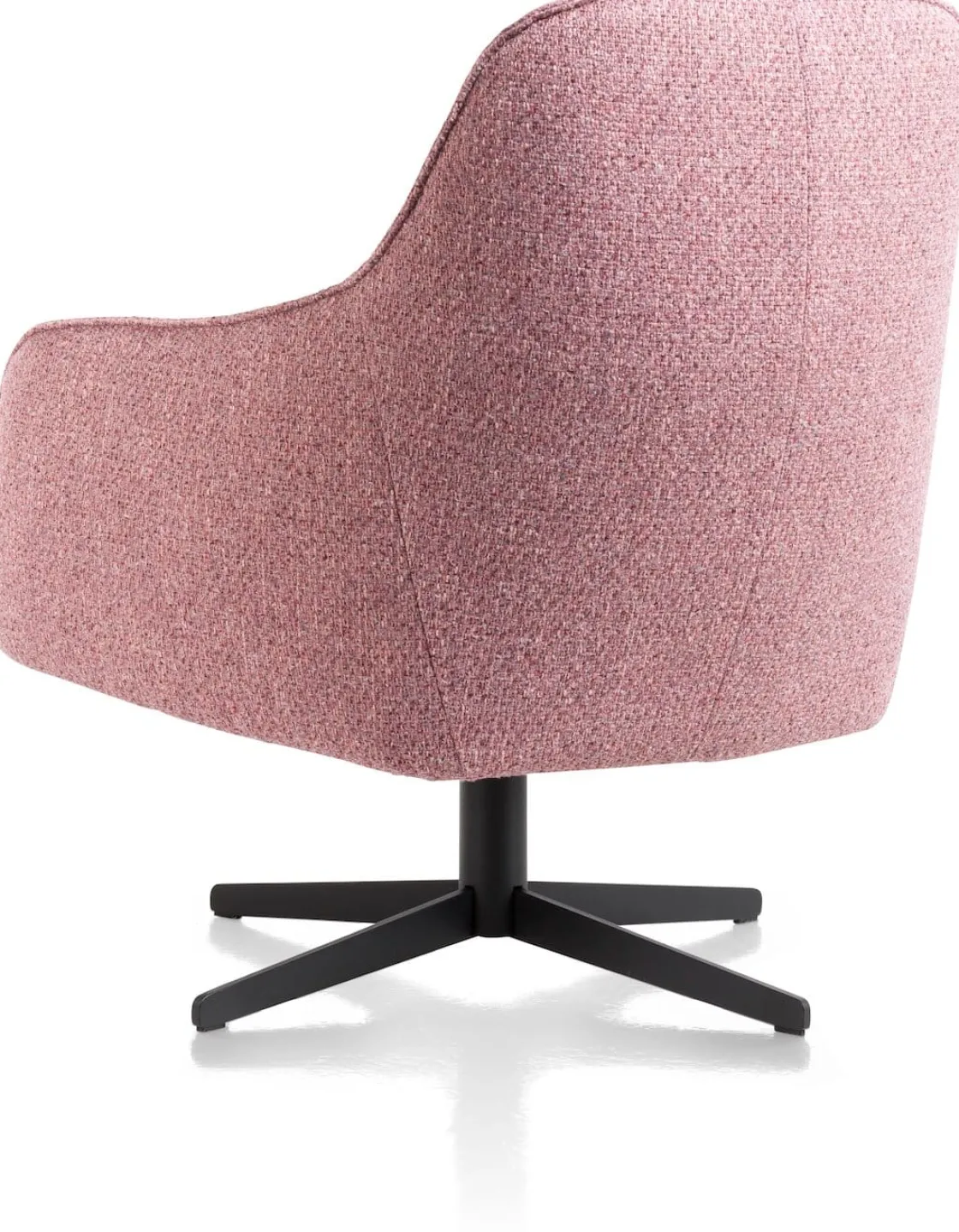 XOOON Oviedo fauteuil met combistof en lage rug^ Leren Fauteuils|Stoffen Fauteuils