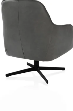 XOOON Oviedo fauteuil met combistof en lage rug^ Leren Fauteuils|Stoffen Fauteuils