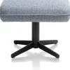XOOON Oviedo poef / hocker met draaipoot of draadframe poot^ Leren Fauteuils|Stoffen Fauteuils