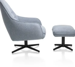 XOOON Oviedo poef / hocker met draaipoot of draadframe poot^ Leren Fauteuils|Stoffen Fauteuils