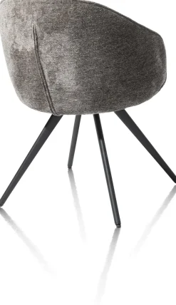 XOOON OWEN armstoel 4-poots zwart (ROB) - draaibaar -^ Armstoelen