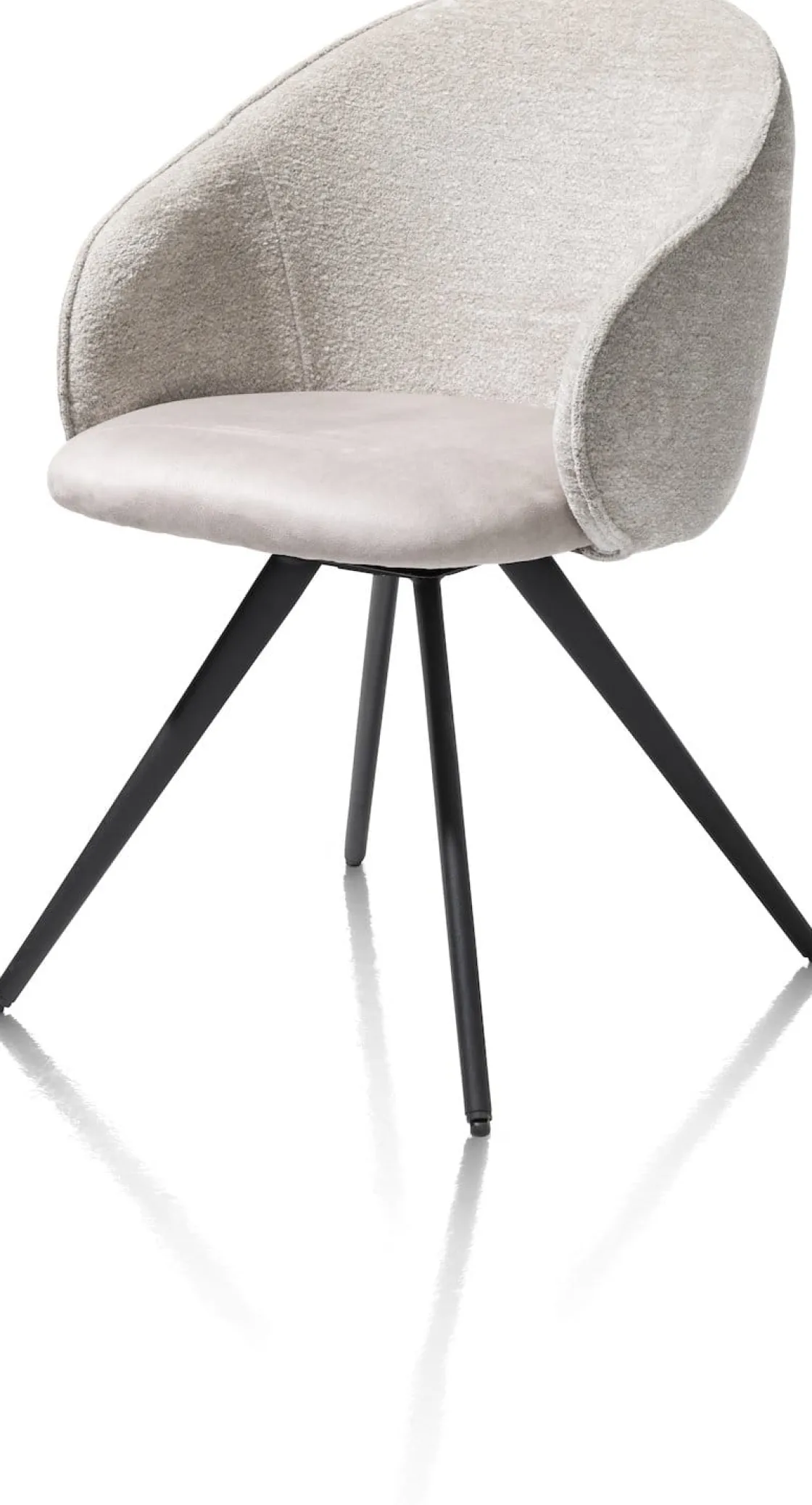 XOOON OWEN armstoel 4-poots zwart (ROB) - draaibaar -^ Armstoelen