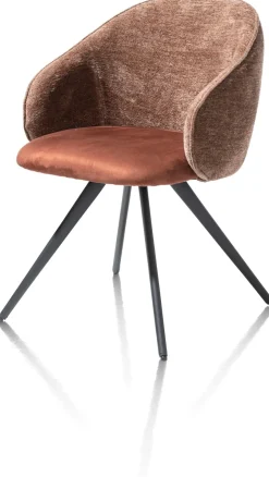 XOOON OWEN armstoel 4-poots zwart (ROB) - draaibaar -^ Armstoelen
