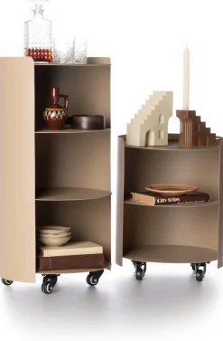 XOOON Owen bijzettafel H70cm in kleur Taupe shop je bij COCOmaison^ Woonaccessoires|Bijzettafels
