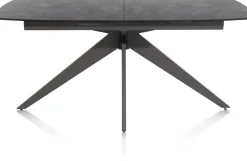 XOOON PADOVA uitschuiftafel 180 (+ 60) x 90 cm - keramiek op glas^ Tafelconfigurator|Uitschuiftafels