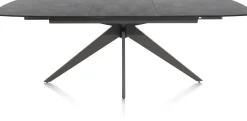 XOOON PADOVA uitschuiftafel 180 (+ 60) x 90 cm - keramiek op glas^ Tafelconfigurator|Uitschuiftafels