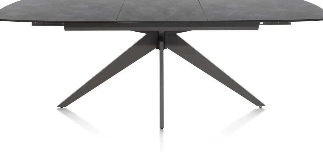 XOOON PADOVA uitschuiftafel 180 (+ 60) x 90 cm - keramiek op glas^ Tafelconfigurator|Uitschuiftafels