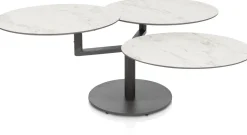 XOOON PETE salontafel draaibaar - ca. 100 x 100 cm (rond) - wit^ Salontafels|Tafelconfigurator