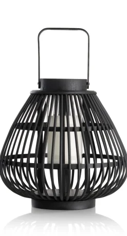 XOOON Philou windlicht H26,5cm in de kleur Zwart - COCOmaison^ Woonaccessoires