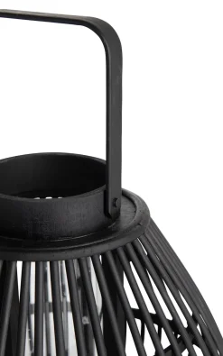 XOOON Philou windlicht H26,5cm in de kleur Zwart - COCOmaison^ Woonaccessoires