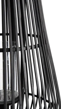 XOOON Philou windlicht H70,5cm in de kleur Zwart - COCOmaison^ Woonaccessoires