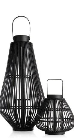 XOOON Philou windlicht H70,5cm in de kleur Zwart - COCOmaison^ Woonaccessoires