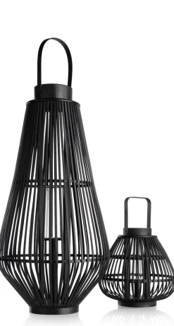 XOOON Philou windlicht H70,5cm in de kleur Zwart - COCOmaison^ Woonaccessoires