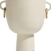 XOOON Presley vaas H25cm in de kleur Crème - COCOmaison^ Woonaccessoires
