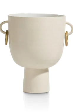XOOON Presley vaas H25cm in de kleur Crème - COCOmaison^ Woonaccessoires