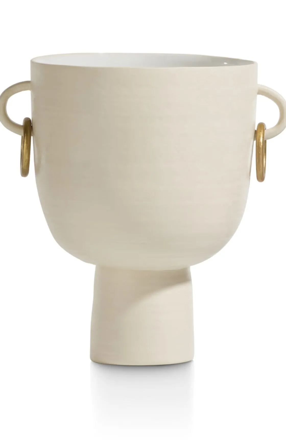 XOOON Presley vaas H25cm in de kleur Crème - COCOmaison^ Woonaccessoires