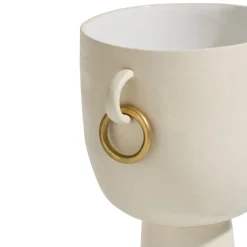 XOOON Presley vaas H25cm in de kleur Crème - COCOmaison^ Woonaccessoires
