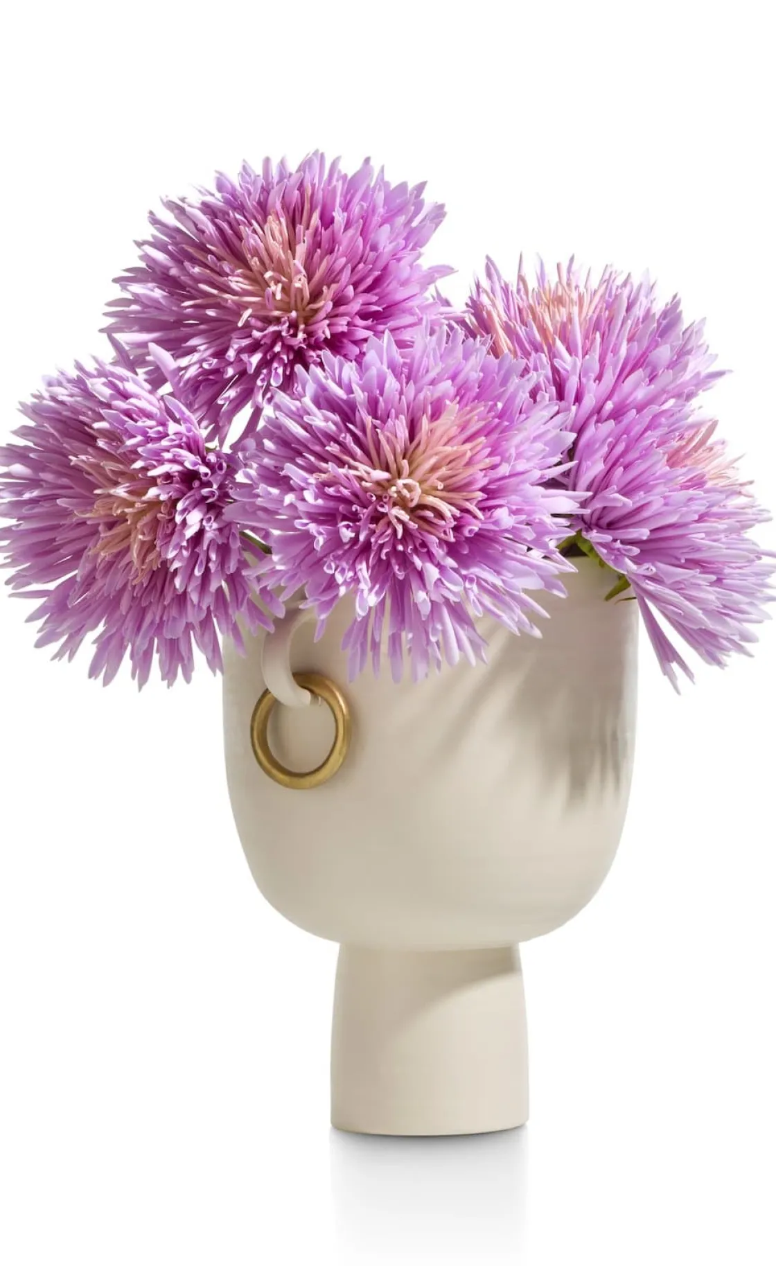 XOOON Presley vaas H25cm in de kleur Crème - COCOmaison^ Woonaccessoires