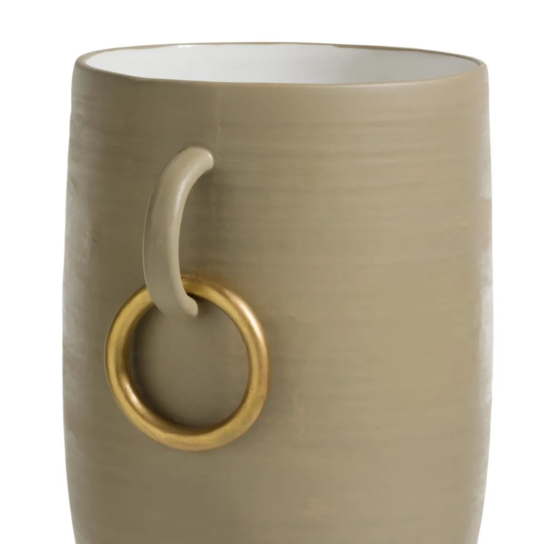 XOOON Presley vaas H34cm in de kleur Beige - COCOmaison^ Woonaccessoires