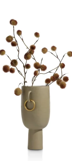 XOOON Presley vaas H34cm in de kleur Beige - COCOmaison^ Woonaccessoires