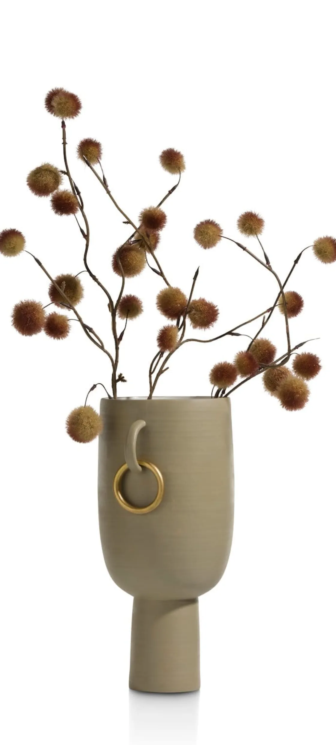 XOOON Presley vaas H34cm in de kleur Beige - COCOmaison^ Woonaccessoires
