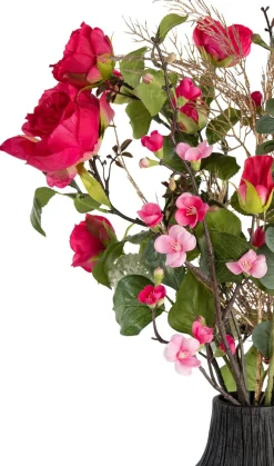 XOOON Qunince Spray H97cm kunstbloem in de kleur Roze - COCOmaison^ Woonaccessoires