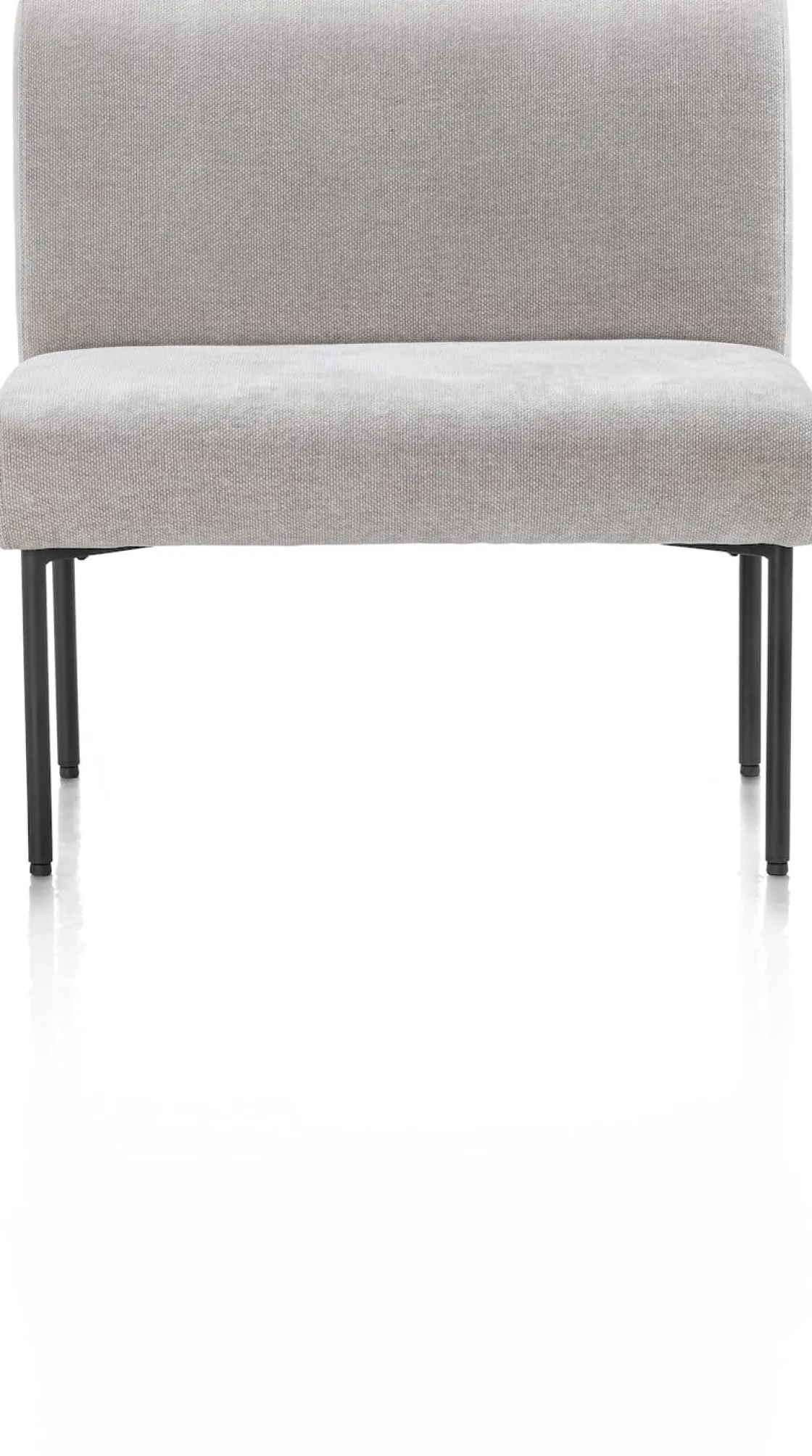 XOOON Reverso eetkamerbank 80 cm in de kleur Kiezel -^ Eetkamerstoelen|Eetkamerbanken
