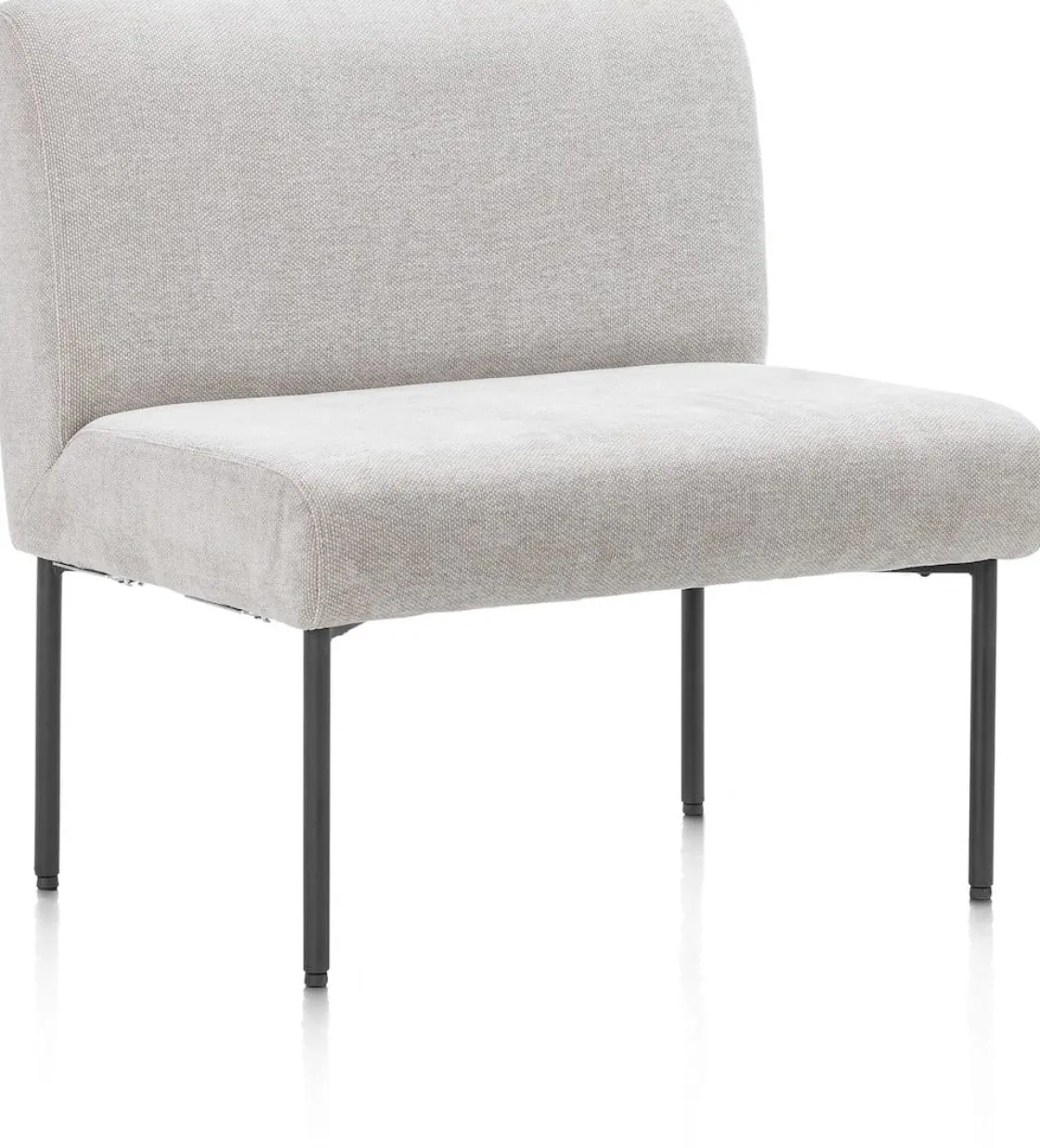 XOOON Reverso eetkamerbank 80 cm in de kleur Kiezel -^ Eetkamerstoelen|Eetkamerbanken