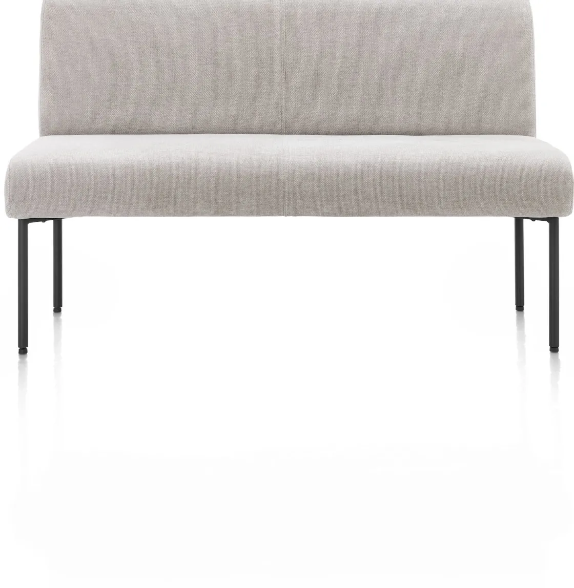 XOOON Reverso eetkamerbank 140 cm in de kleur Kiezel -^ Eetkamerstoelen|Eetkamerbanken