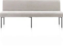 XOOON Reverso eetkamerbank 200 cm in de kleur Kiezel -^ Eetkamerbanken|Eetkamerstoelen