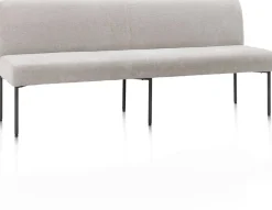XOOON Reverso eetkamerbank 200 cm in de kleur Kiezel -^ Eetkamerbanken|Eetkamerstoelen